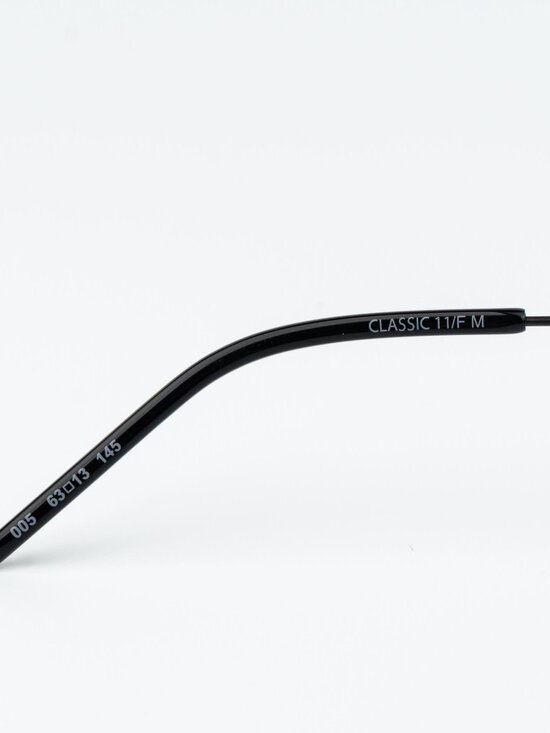 Saint Laurent Women Sunglasses Matte Black Grey Pilot CLASSIC11/F M 005 main image 6